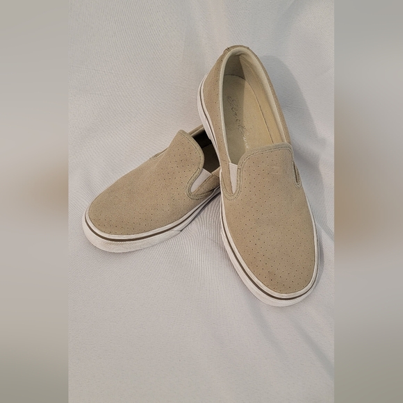 Eddie Bauer Haller Neutral Tan Slip-On Loafers Size 7.5 - Picture 1 of 10
